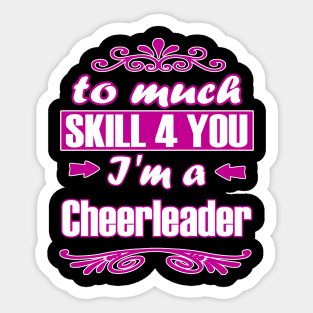 Cheerleading Girls Team Base Training Pompoms Sticker